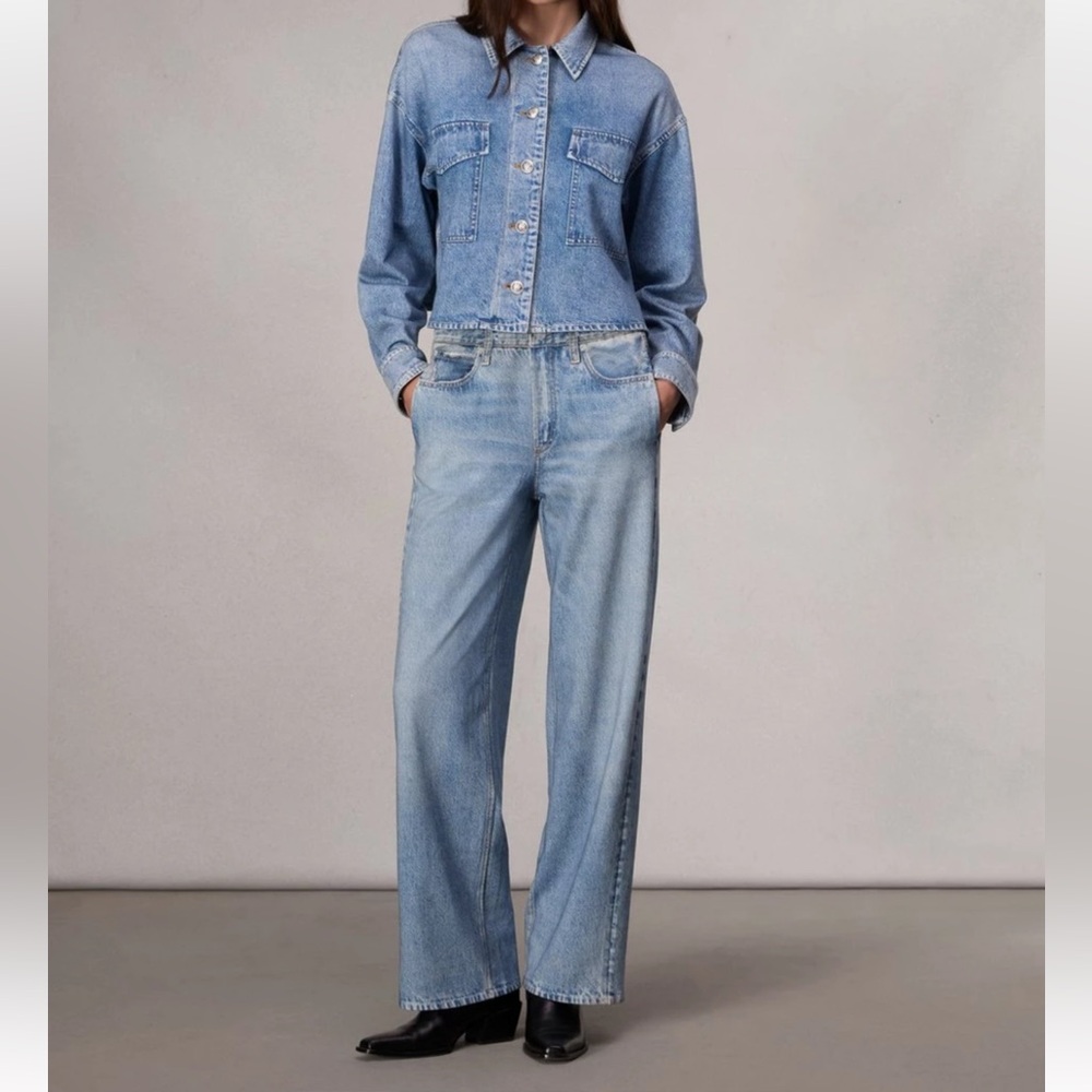 Rag & Bone - Miramar Terry Wide-Leg Pant in Valentina - Size L
